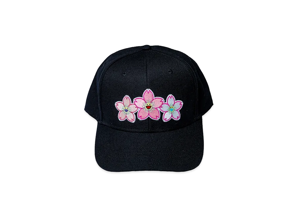Takashi Murakami Trinity Sakura Wappen Cap "Black"