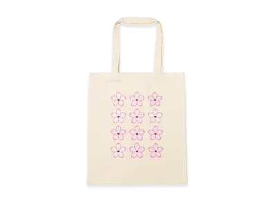 Takashi Murakami Sakura Color Repeat Tote "White"