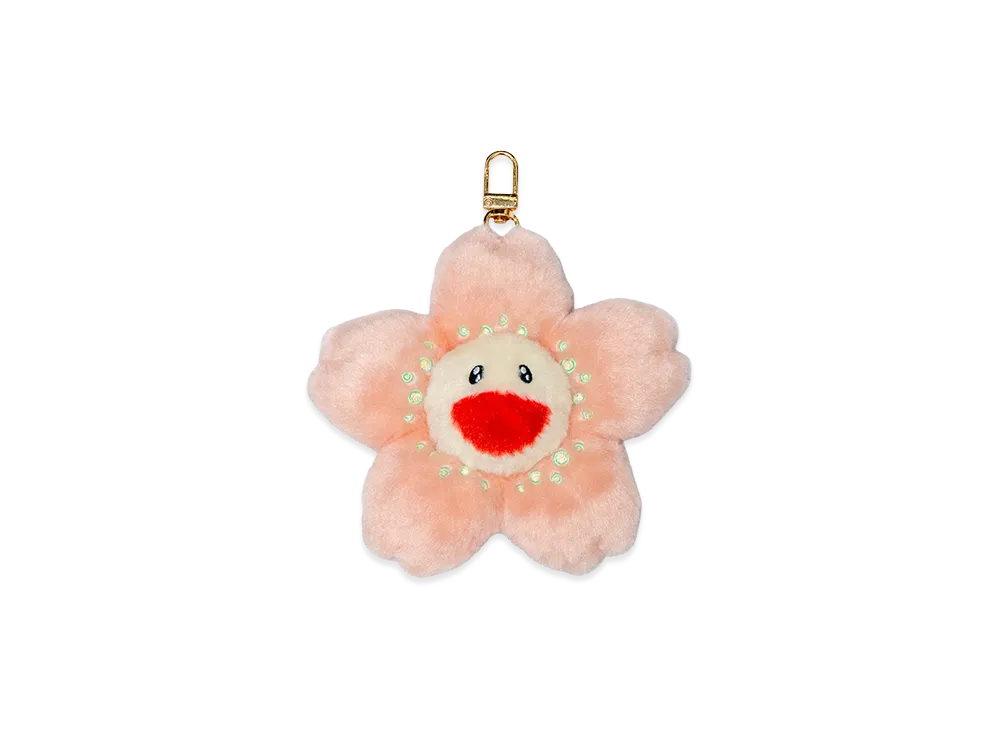 Takashi Murakami Cherry Blossom Plush Mascot Keychain "Pink"