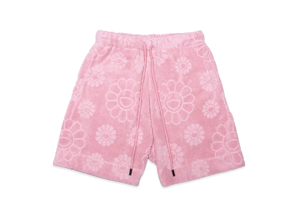 Takashi Murakami Flower Jacquard Pile Short Pants "Pink"