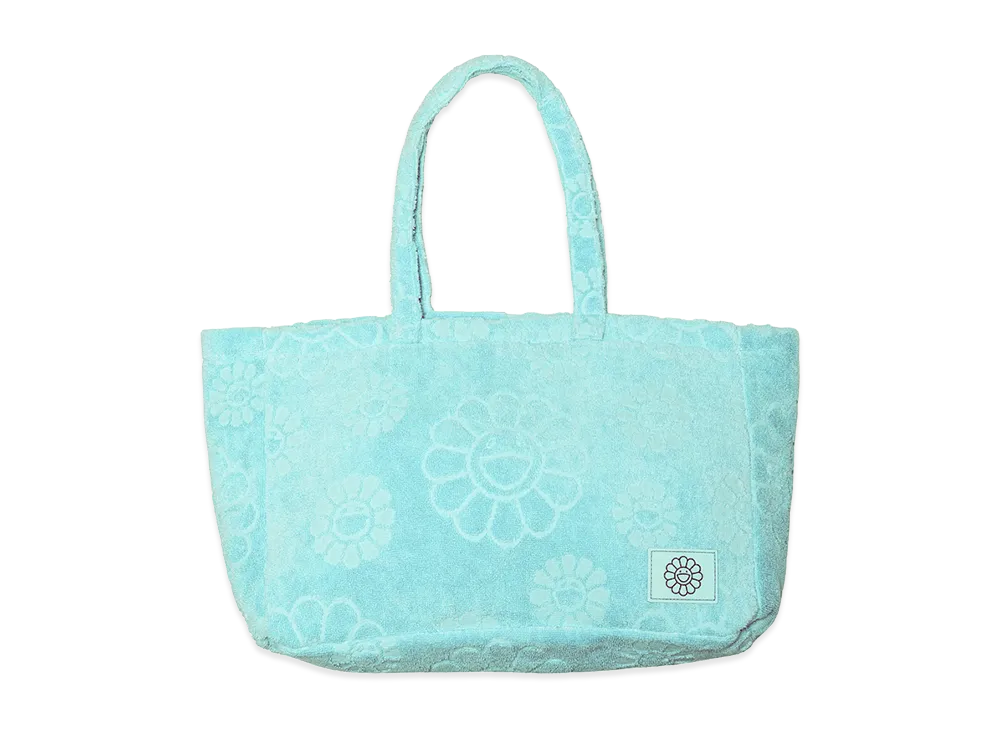 Takashi Murakami Flower Jacquard Pile Tote Bag "Mint Green"