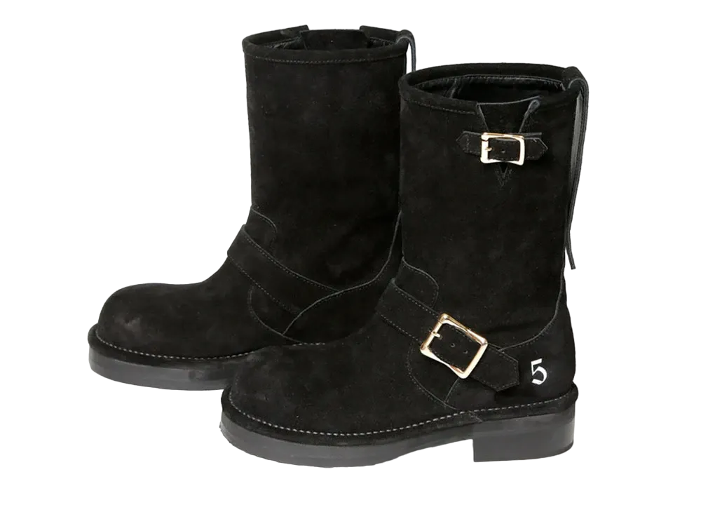 KIDS LOVE GAITE Bulbtoe Engineer Velor "Black"