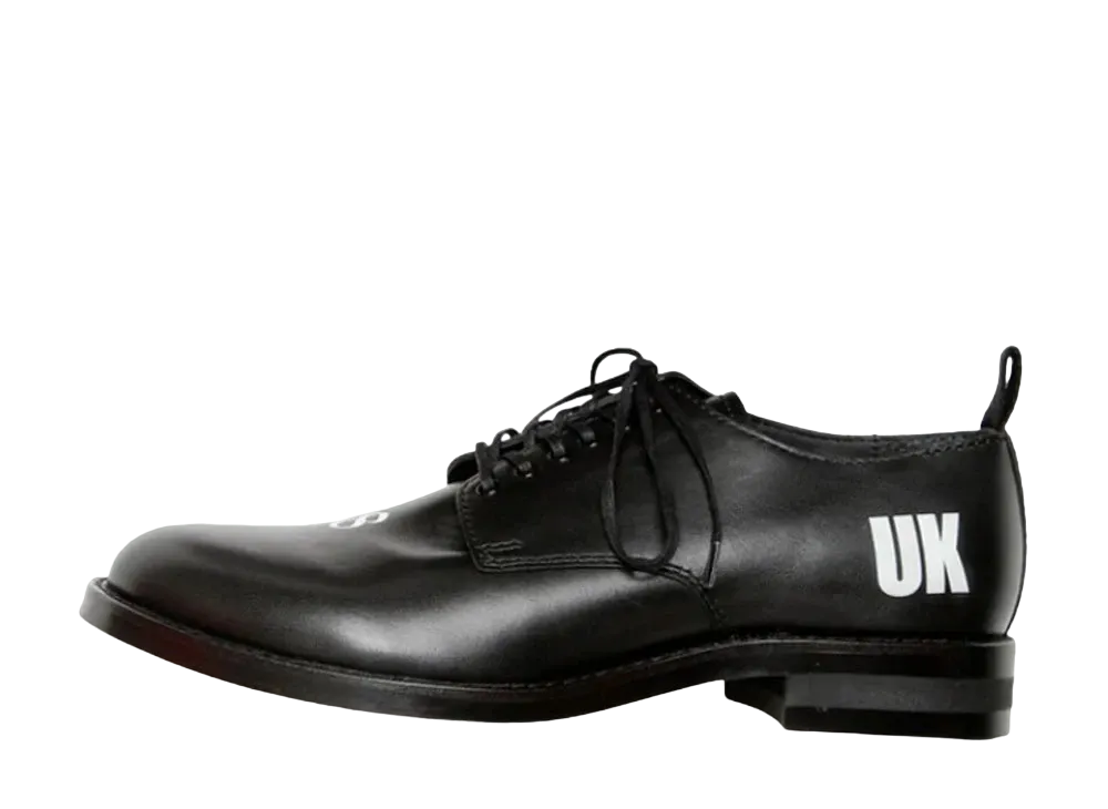 KIDS LOVE GAITE (K.L.G.White)UK Officer Leather "Black"