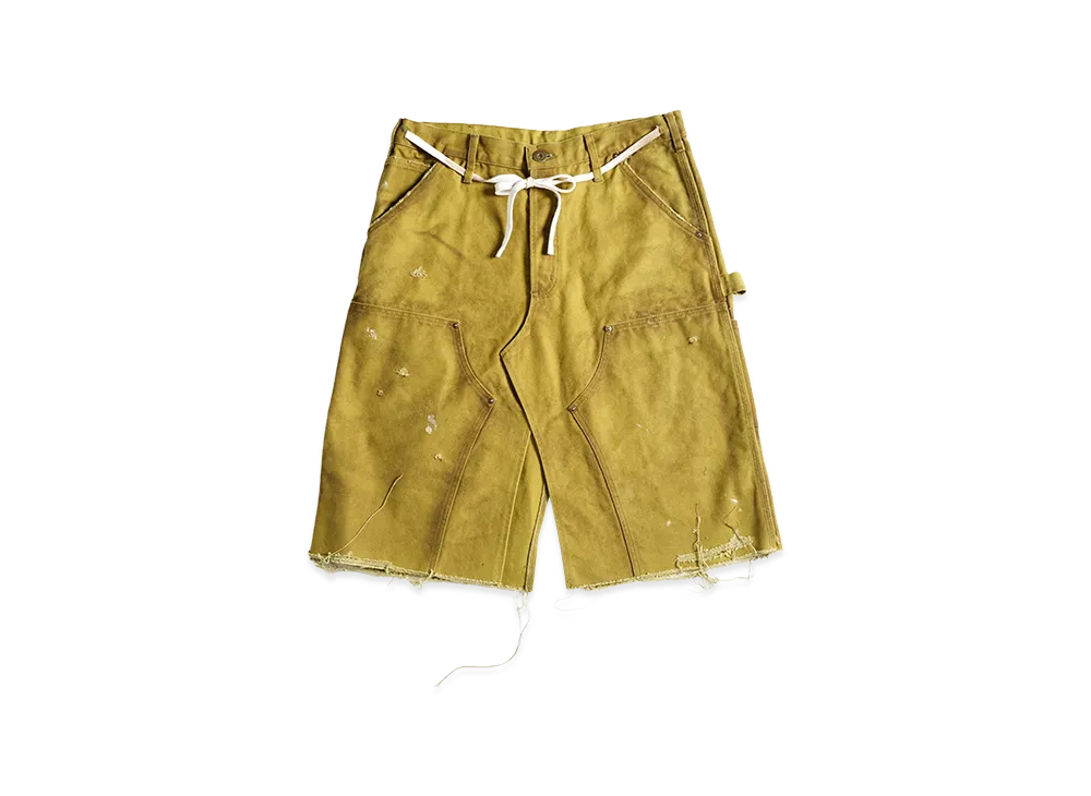 KAMIYA Boro Duck Wrap Skirt "Yellow"