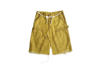 KAMIYA Boro Duck Wrap Skirt "Yellow"