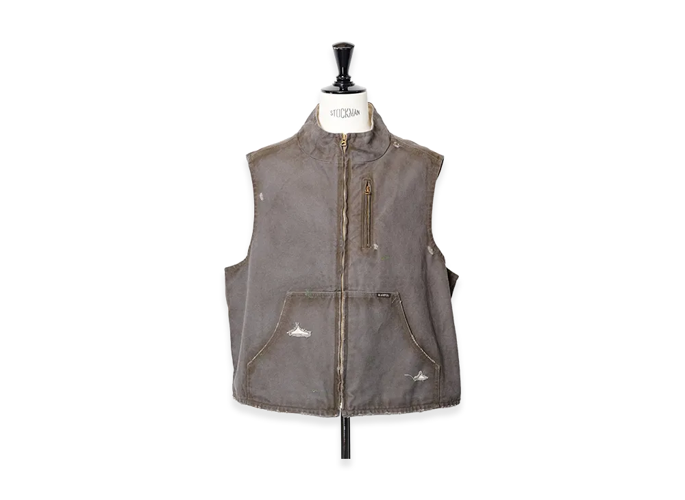 KAMIYA Boro Duck Vest 