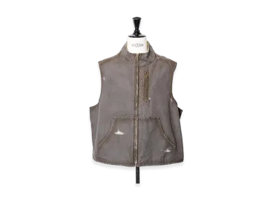 KAMIYA Boro Duck Vest "Gray"