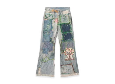 KAMIYA Trompe I'Oeil Print Denim "Indigo"