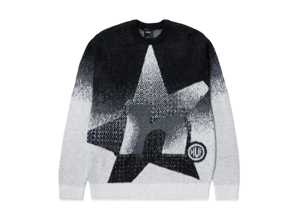 HUF Horizon Shaggy Crewneck "Charcoal"