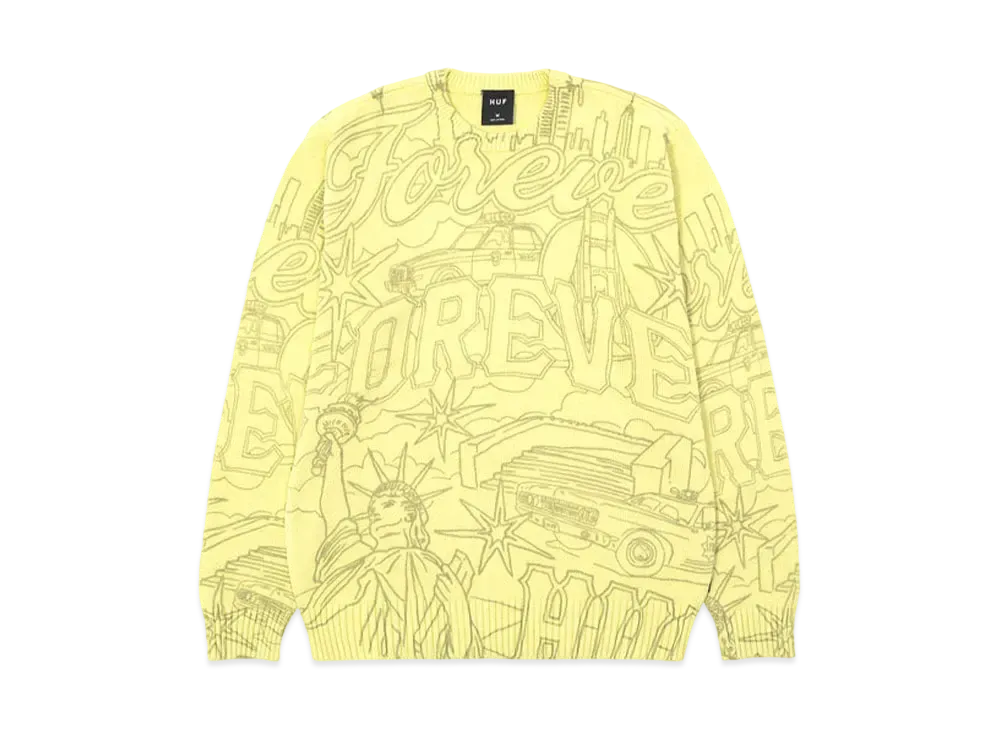 HUF Forever Crewneck Sweater "Pistachio"