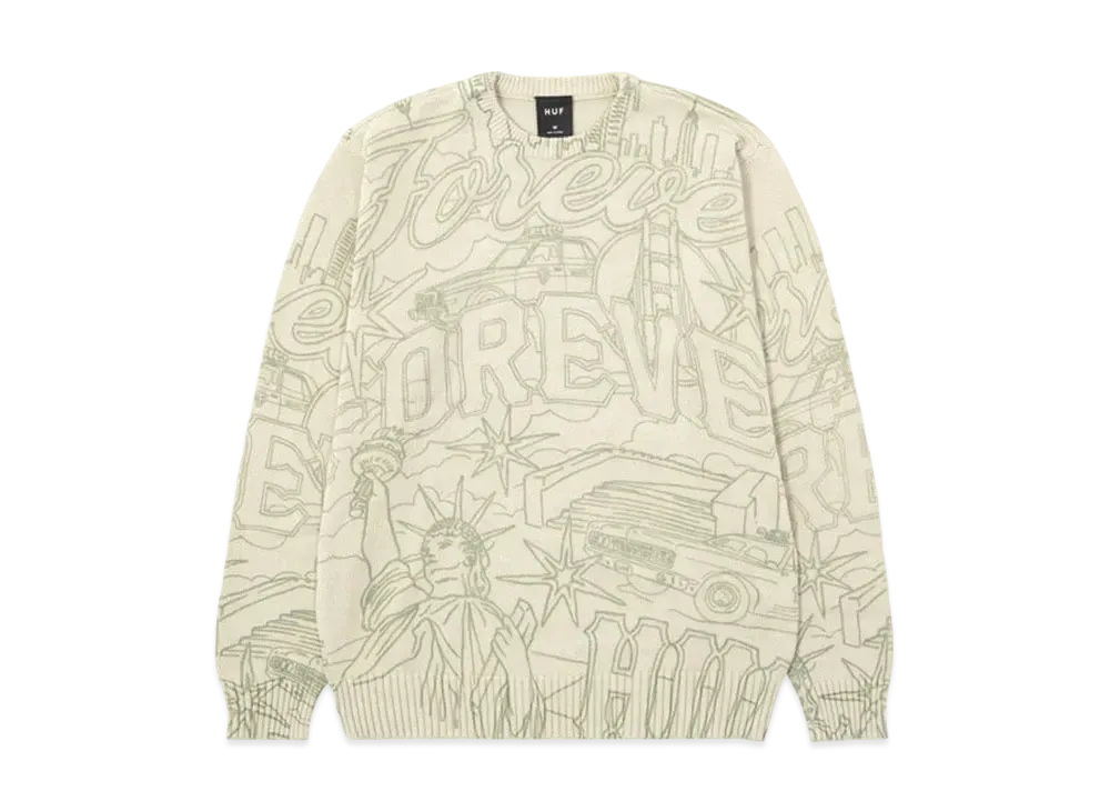 HUF Forever Crewneck Sweater "Putty"