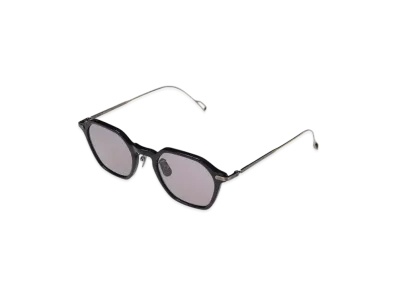 KANEKO OPTICAL x SOPHNET. Titanium Hexagon Sunglasses "Navy"