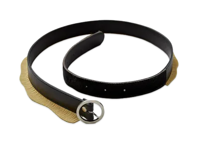 kotohayokozawa Women's Leather Belt "Black"