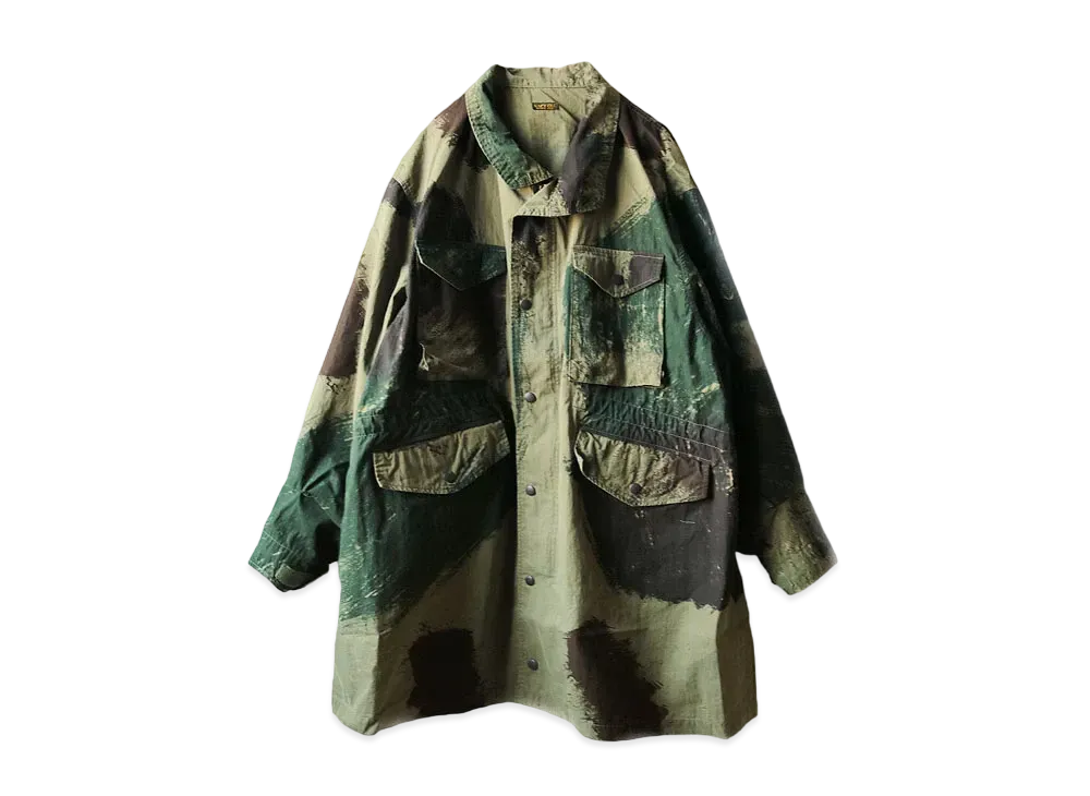 KAPITAL LIPSTOP BRUSHED COCK RESIZING FIELD COAT "Khaki"