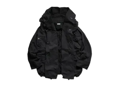 KAPITAL OR FLUFFY HAIR RING COAT "Black"