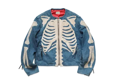 KAPITAL 12OZ DENIM BORN CROSSBY JACKET (PROCESSING) "Indigo"