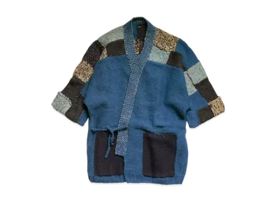 KAPITAL HAND KNIT TSUGI HAGI KESA CARDE "Navy"