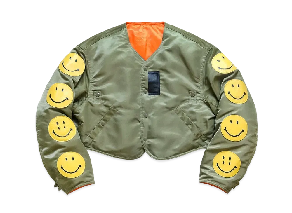 KAPITAL MA-1 NYLON FLIGHT BOLERO "Khaki"