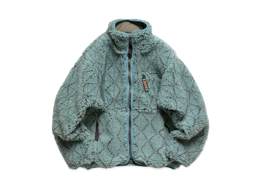 KAPITAL ROAD ACCARDED BOAR FLEECE REVERSIBLE BLOUSON "Blue"
