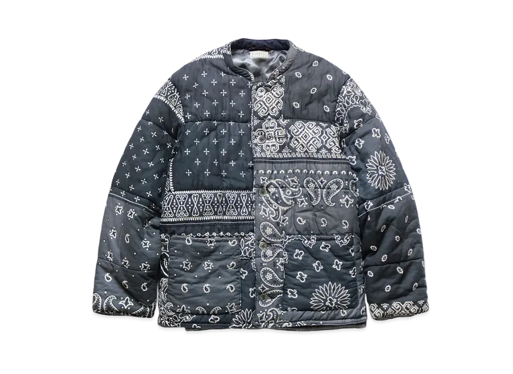 新品 KAPITAL バンダナ柄 パッチワーク カカシ ジャケット KAPITAL]ガーゼバンダナパッチワークpt 1st JKT - TAKE FIVE | テイク