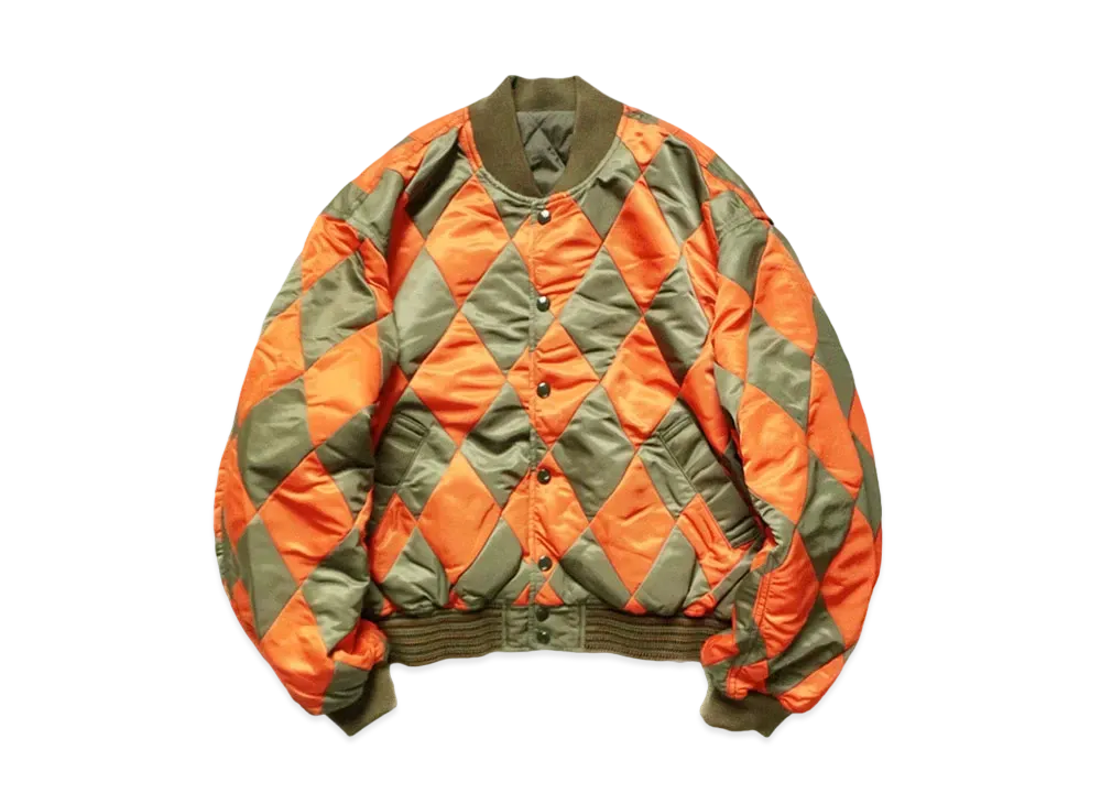 KAPITAL MA-1 NYLON SHAM BOMBER JACKET 
