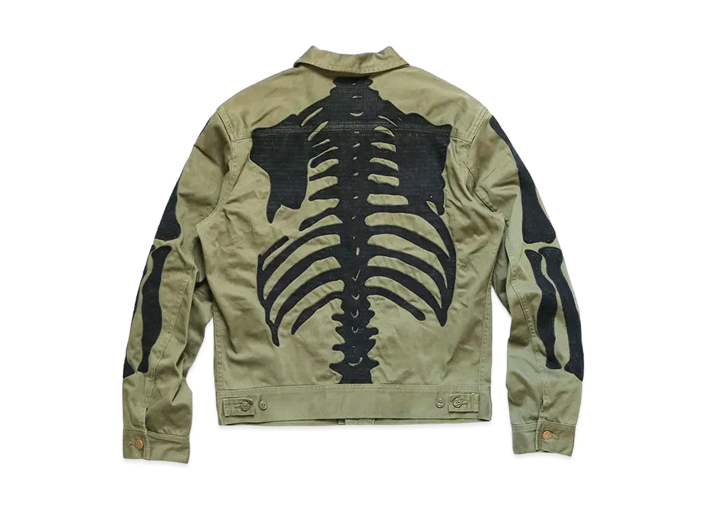KAPITAL VINTAGE SATIN MEXICAN KANTAKI SEED WESTERNER "Khaki"