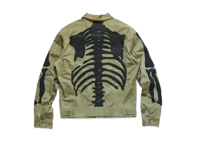 KAPITAL VINTAGE SATIN MEXICAN KANTAKI SEED WESTERNER "Khaki"