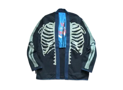 KAPITAL IDG DIRECTIONS CANVAS SHAKA JACKET "Indigo"