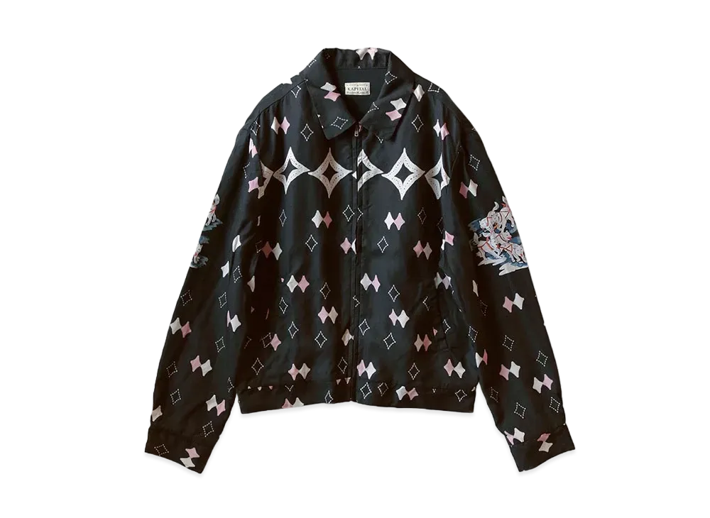 KAPITAL RAYON TAIL AINUMOSHIRI DRYSLER JACKET "Black"