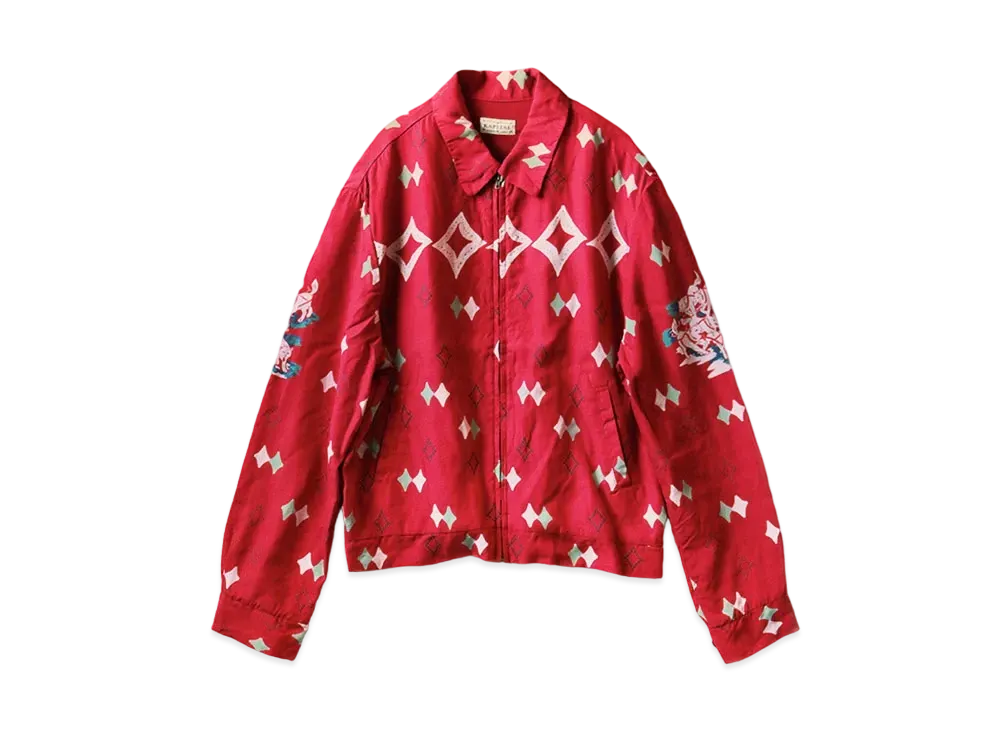 KAPITAL RAYON TAIL AINUMOSHIRI DRYSLER JACKET "Red"