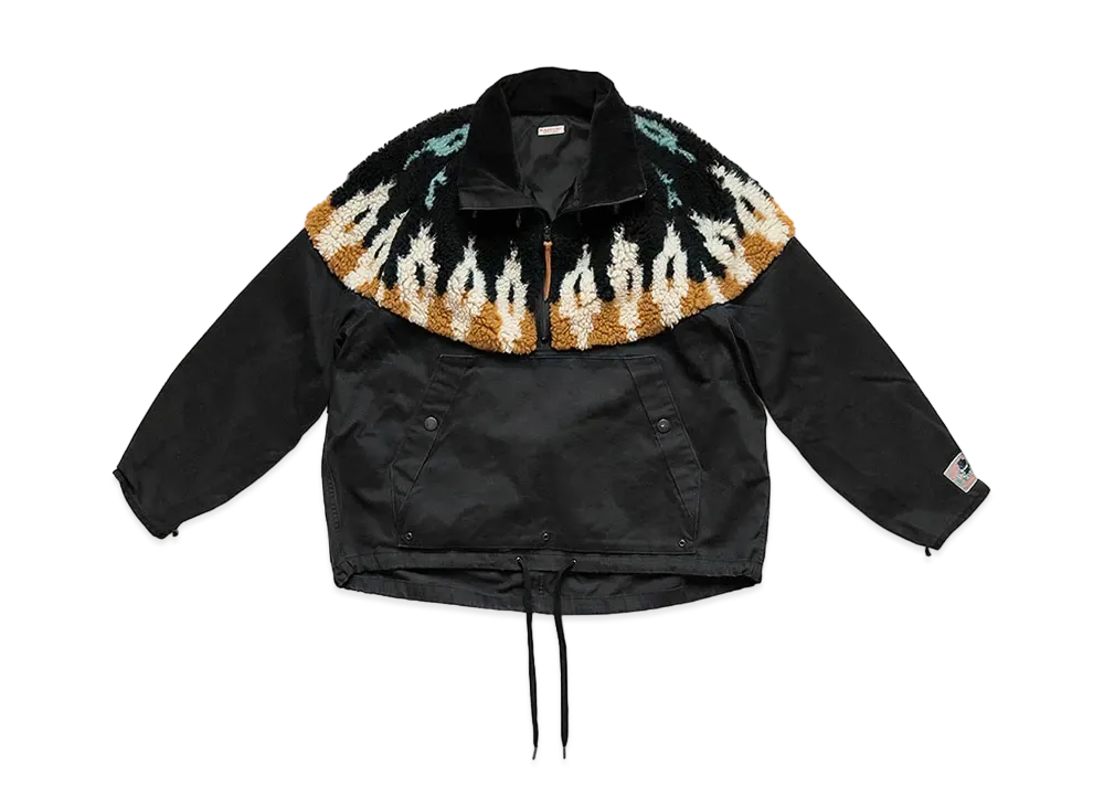 KAPITAL CHINO x BOA-FLEECE NORDIC ANOLAK "Black"