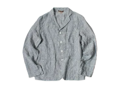 KAPITAL LINEN STRIPED COBY JACKET "Stripe"