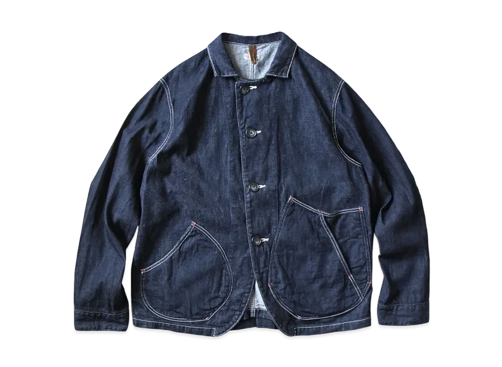 KAPITAL 11.5OZ DENIM X 8OZ DENIM RINGGOMAN COVER ALL "Indigo"