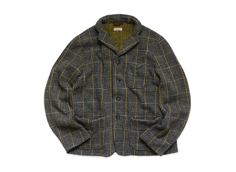 KAPITAL TWEED BACK HAIR COBY JACKET "Gray Yellow"