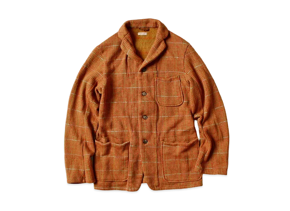 KAPITAL TWEED BACK HAIR COBY JACKET "Orange"