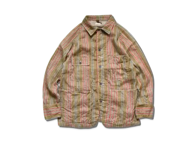 KAPITAL LINEN CARIBBEAN SHADOW STRIPED CACTUS COVER ALL "Gold"