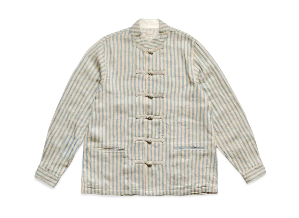 KAPITAL LINEN BLUES HIKOLI KUNG FU BLOUSON "Beige"