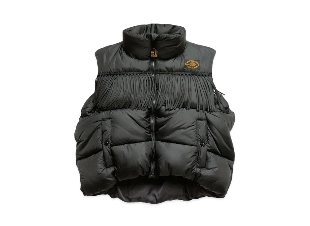 KAPITAL NYLON FRINGER BURGER KEEL VEST "Black"