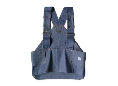KAPITAL 11.5OZ DENIM FISHING VEST "Indigo"