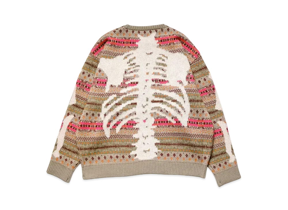 KAPITAL 7G WOOL FAIR AIRE BOUNCREW SWEATER "Graveage"