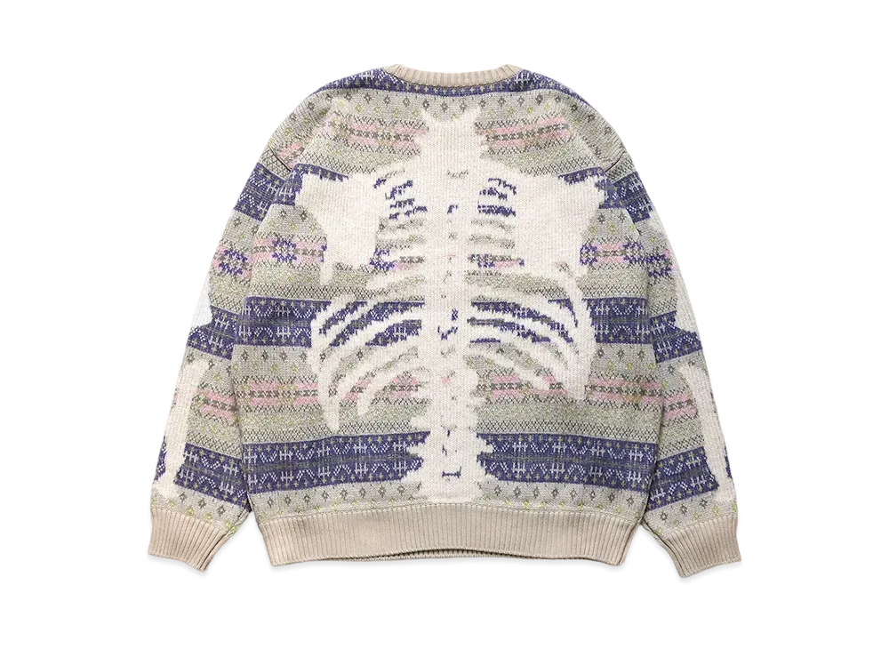 KAPITAL 7G WOOL FAIR AIRE BOUNCREW SWEATER "Purple"