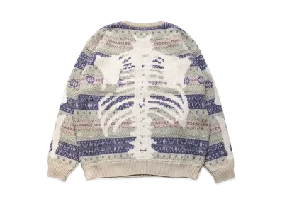 KAPITAL 7G WOOL FAIR AIRE BOUNCREW SWEATER "Purple"