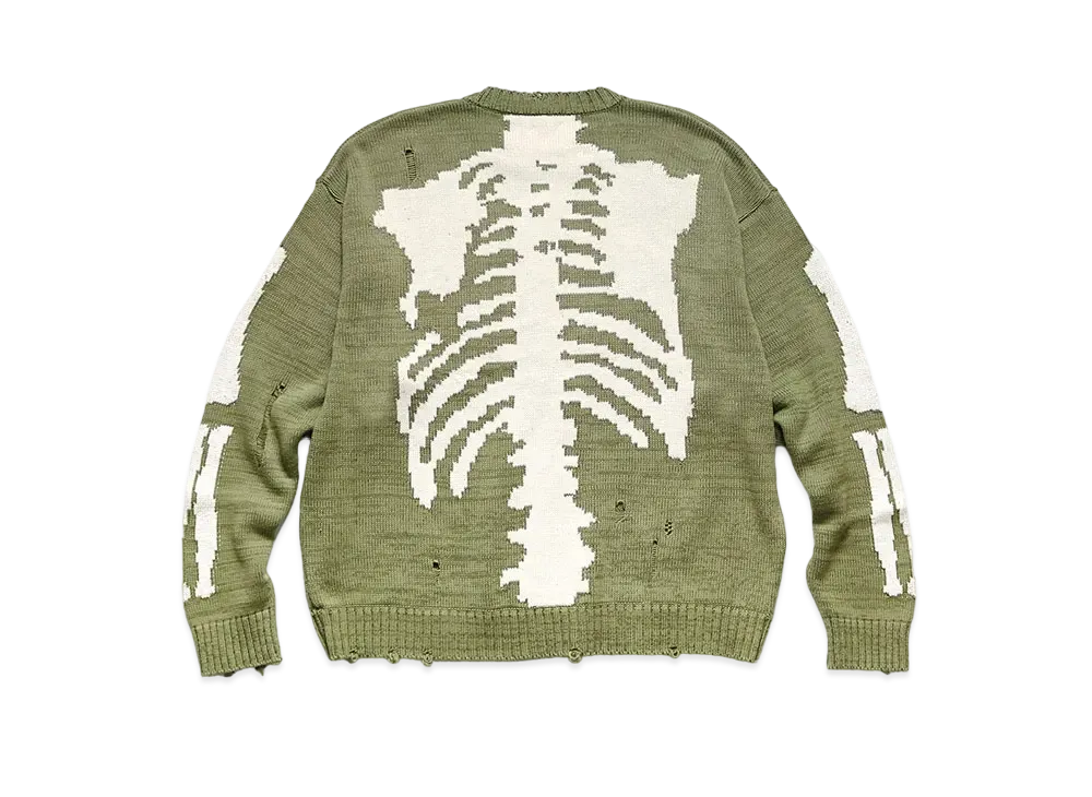 KAPITAL 5G COTTON COTTON BOUNCREW SWEATER "Khaki"