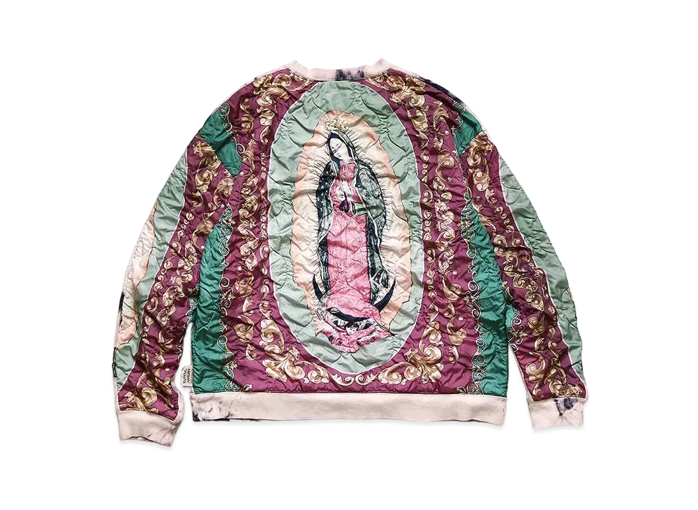 KAPITAL BACK HAIR BEVERAK BIG SWEAT (VIRGIN MARIA ASHBURY DIE) "Quinity Purple"