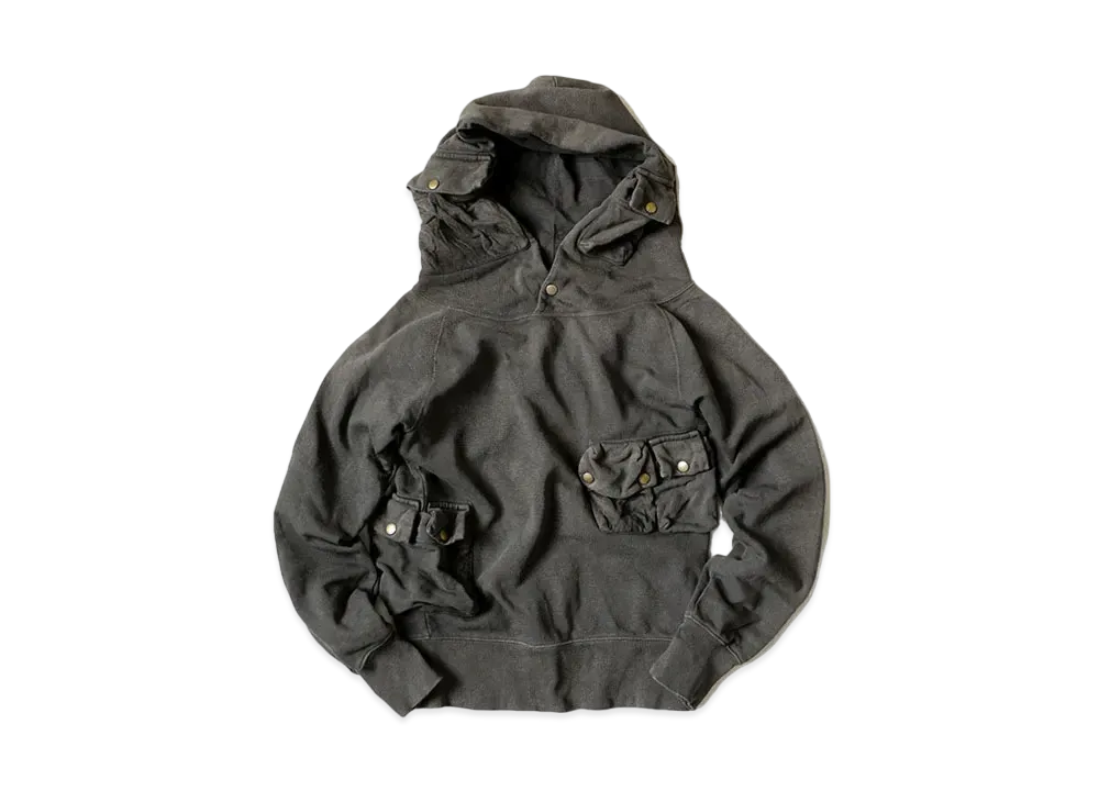 KAPITAL BACK HAIR ALPINE FOOD SWEAT "Black"