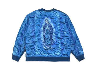 KAPITAL BACK HAIR BEVERAK BIG SWEAT (VIRGIN MARIA) "Blue Purple"