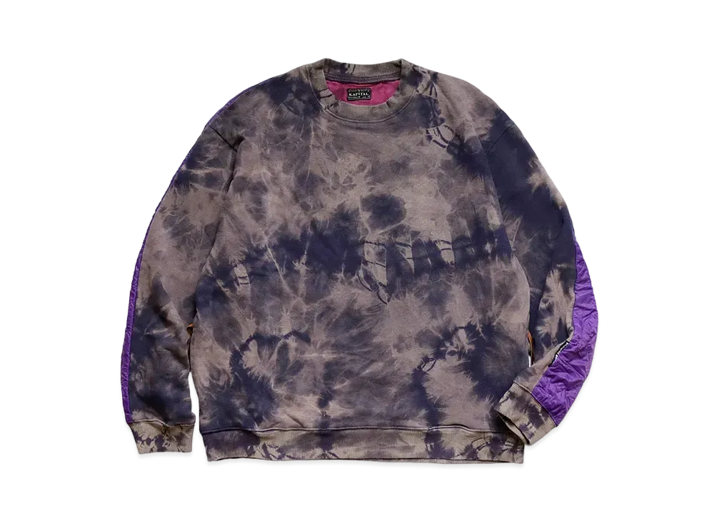 KAPITAL BACK HAIR DYED BEVERAK BIG SWEAT "Purple"