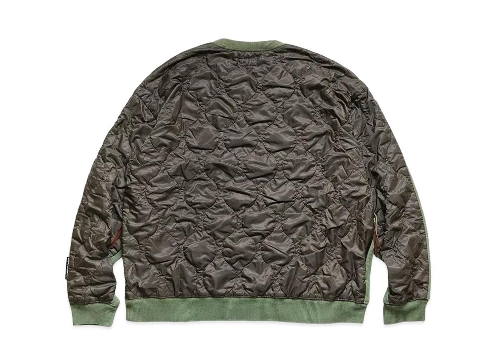 KAPITAL BACK HAIR BEVERAK BIG SWEAT "Khaki"