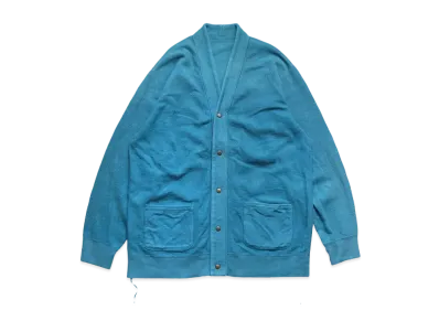 KAPITAL VINTAGE BACK HAIR REVERSIBLE CARDIGAN "Blue"