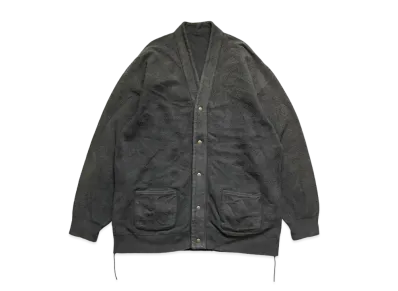 KAPITAL VINTAGE BACK HAIR REVERSIBLE CARDIGAN "Black"